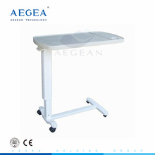 AG-OBT002 height adjustable used hospital over bed table with wheels